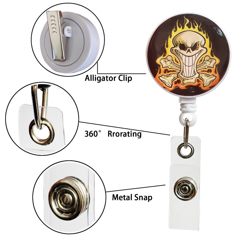 Wholesale Crystal Glass Skull Telescopic Keychain